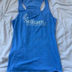 Blue Selfcare Moment Tank Top